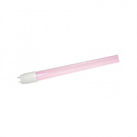 LED пура за месо Т8 18W 1600Lm IP20 120см двустранно захранване розова светлина