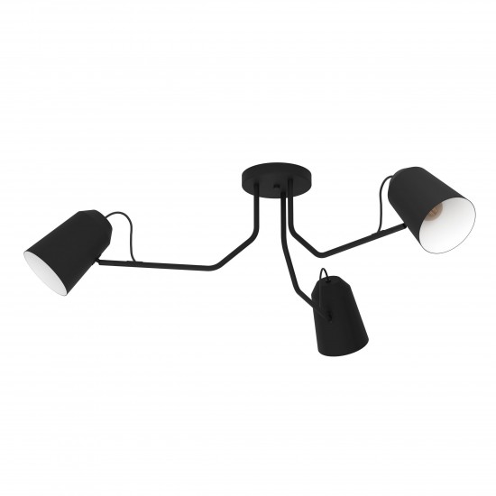 LED полилей LORETO 3xE27 ф1145мм черен