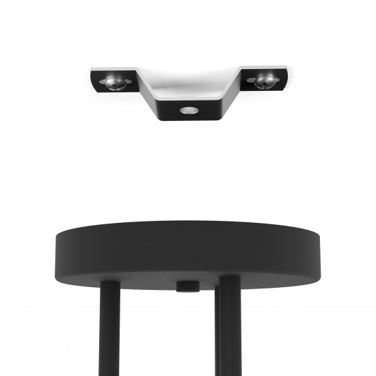 LED полилей LORETO 3xE27 ф1145мм черен