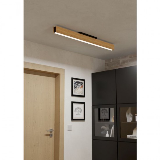 LED smart плафон EGLO Connect.Z ANCHORENA-Z RGB+3-white 35W 3980lm IP20 димируем дърво