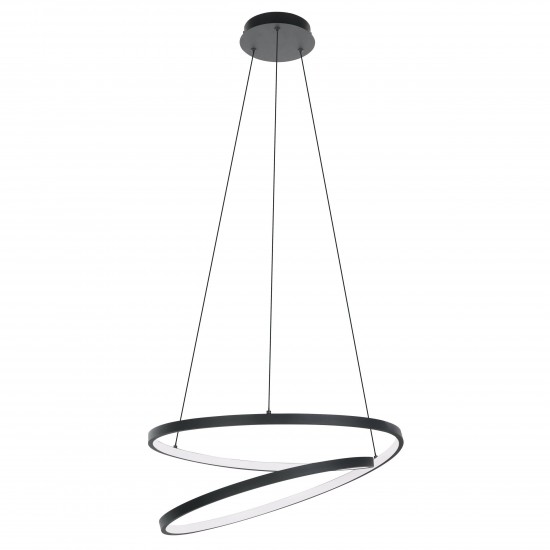 LED полилей RUOTALE 37W 3000K 4800lm ф550мм черен