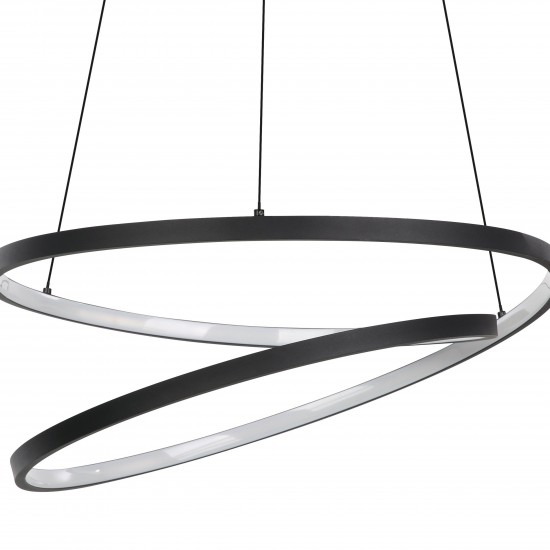 LED полилей RUOTALE 37W 3000K 4800lm ф550мм черен