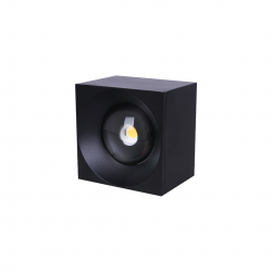 LED луна FTS S1605 IP20 12W 4000K 1200Lm открит монтаж квадратна черна