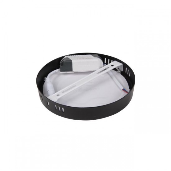 LED панел за външен монтаж PROMA 12W 4000K 960lm ф16см кръгъл черен