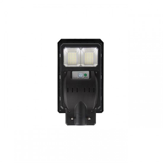 LED улична соларна лампа 100W 6000K 1200lm 3.2V 6Ah IP65 с PIR сензор и дистанционно управление