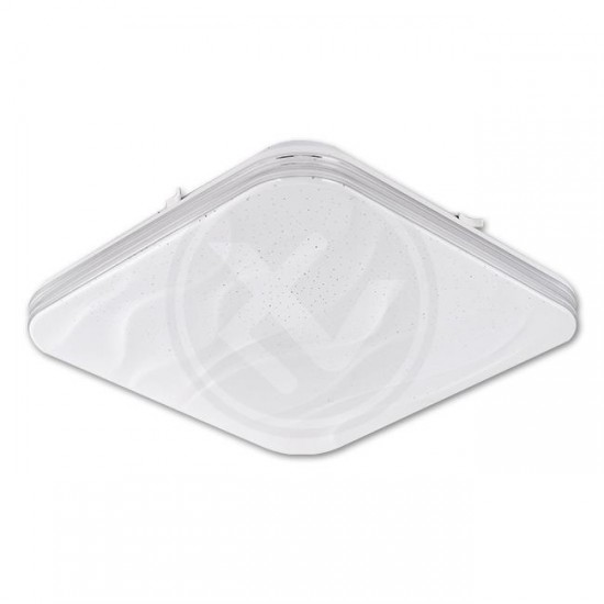 LED плафон с дистанционно SAND 72W 3000-6500K 5040lm 43x43см димируем бял