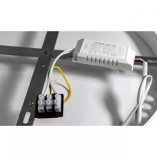 LED полилей с дистанционно GALAXIS ARIES 54W 3000-6500К 40x40см димируем черен