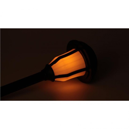 LED соларна лампа градинско фенерче 1,2W IP44 3,7V 600mAh 40см.с имитация на пламък