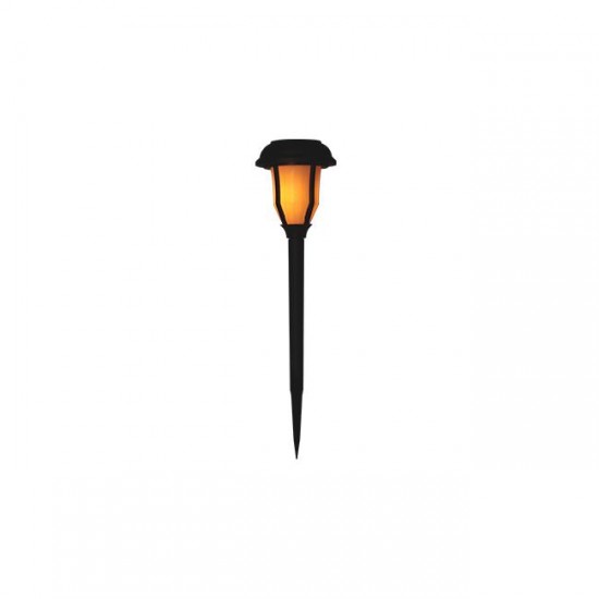 LED соларна лампа градинско фенерче 1,2W IP44 3,7V 600mAh 40см.с имитация на пламък