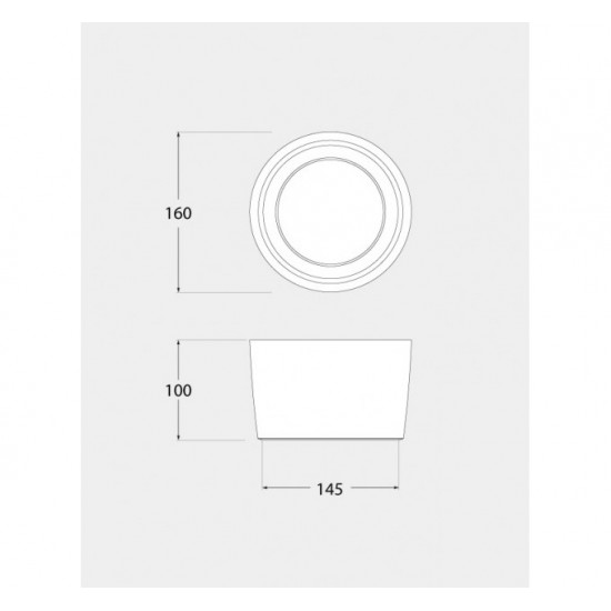 Луна за външен монтаж LIVIA 160 IP55 GX5.3 LED 7W 3-WHITE 800Lm черна Fumagalli