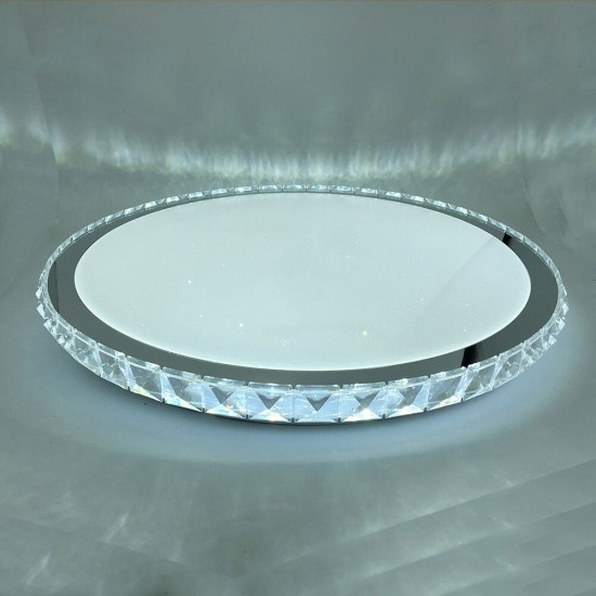 LED плафон с дистанционно управление A-G101 96W 9120lm 3000-6500К Ф510мм димируем кристален