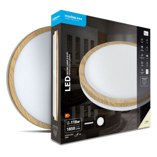 LED плафон WOOD S-D101 18W 4000K 1850lm IP20 Ф336мм