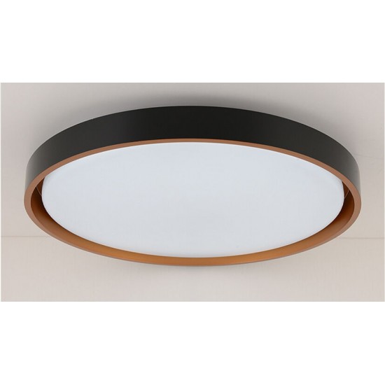 LED плафон с дистанционно управление A-H103 96W 9120lm 3000-6500К Ф510мм димируем черно-меден