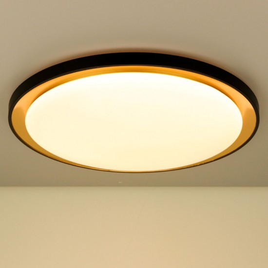 LED плафон с дистанционно управление A-H101 96W 9120lm 3000-6500К Ф540мм димируем черено и златно