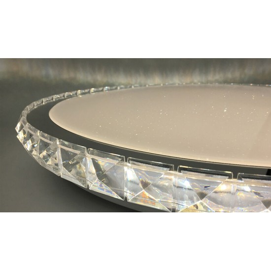 LED плафон с дистанционно управление A-G101 96W 9120lm 3000-6500К Ф510мм димируем кристален