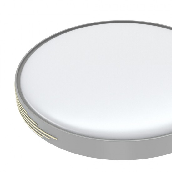 LED плафон с дистанционно управление A-C205 96W 9120lm 3000-6500К Ф510мм димируем сиво и златно