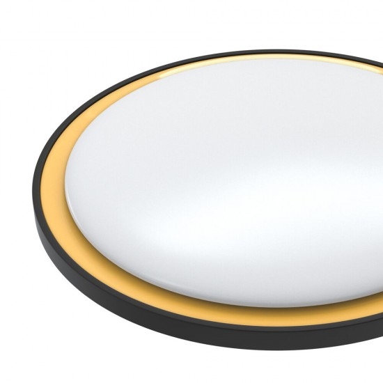 LED плафон с дистанционно управление A-H101 96W 9120lm 3000-6500К Ф540мм димируем черено и златно
