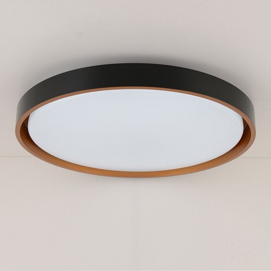 LED плафон с дистанционно управление A-H103 96W 9120lm 3000-6500К Ф510мм димируем черно-меден