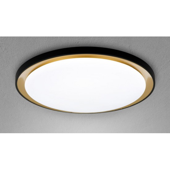 LED плафон с дистанционно управление A-H101 96W 9120lm 3000-6500К Ф540мм димируем черено и златно