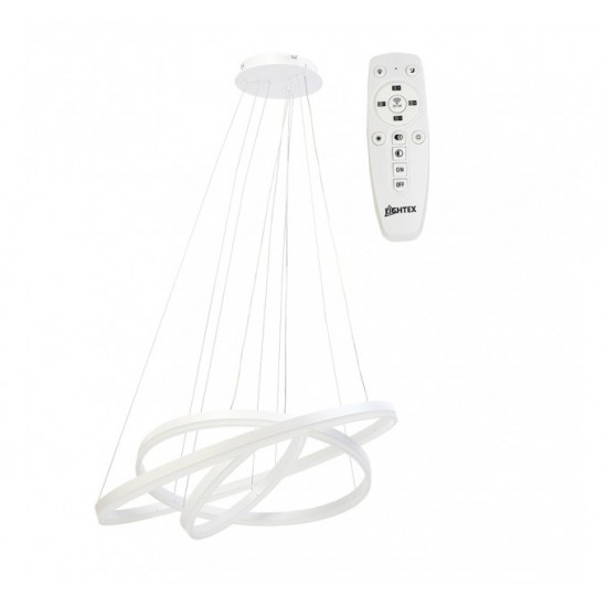LED полилей с дистанционно CATERINA 135W 3000-6500K 8100lm димируем бял ф80см
