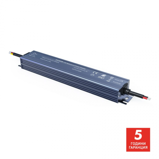 LED трансформатор 12V 60W 2.5A IP20 Slim метален