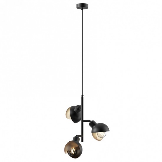 LED полилей FLORENCE 7W 3xЕ27 черен
