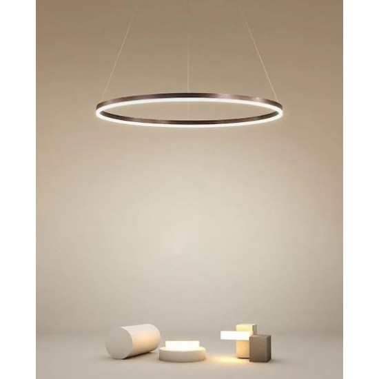LED полилей с дистанционно CATERINA 44W 3000-6500K 2640lm димируем кафяв ф60см