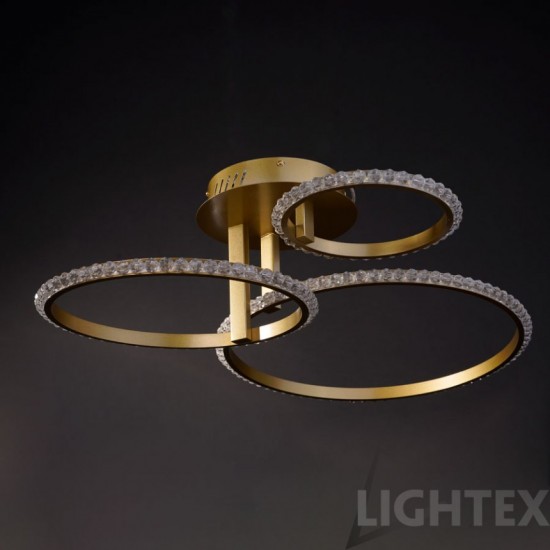 LED полилей SIERRA 55W 300-6500K 4125lm злато