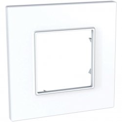 Рамка единична серия Unica QUADRO бяла