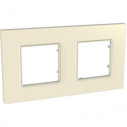 Рамка двойна серия Unica QUADRO камък
