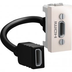 Механизъм розетка HDMI type A едномодулна серия Unica слонова кост