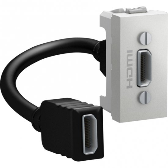 Unica - HDMI data connector type A - 1 модул - алуминий