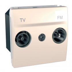 Механизъм за розетка за TV/FM двумодулна за серия Unica слонова кост