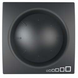 Механизъм димер-девиатор ротативен 40-400W двумодулен серия Unica Top/Class графит
