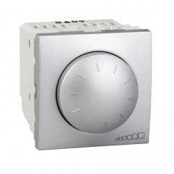 Механизъм димер-девиатор ротативен 40-400W двумодулен серия Unica Top/Class алуминий