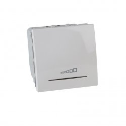 Механизъм димер бутонен 20-350W двумодулен серия Unica бял