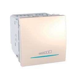 Механизъм димер бутонен 20-350W двумодулен серия Unica слонова кост