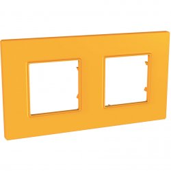 Рамка двойна серия Unica QUADRO цитрус