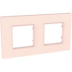 Рамка двойна серия Unica QUADRO сьомга