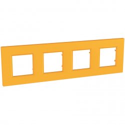 Рамка четворна серия Unica QUADRO цитрус