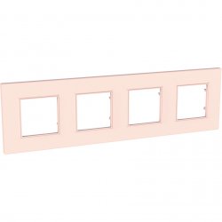 Рамка четворна серия Unica QUADRO сьомга