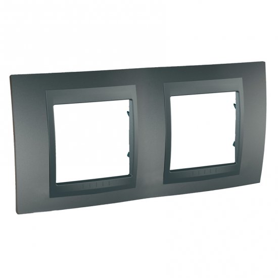 Unica Top - рамка - 2 gangs H71 - graphite