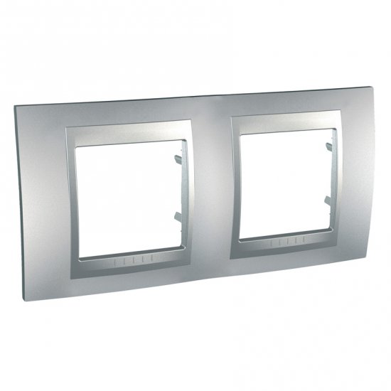 Unica Top - рамка - 2 gangs H71 - aluminium