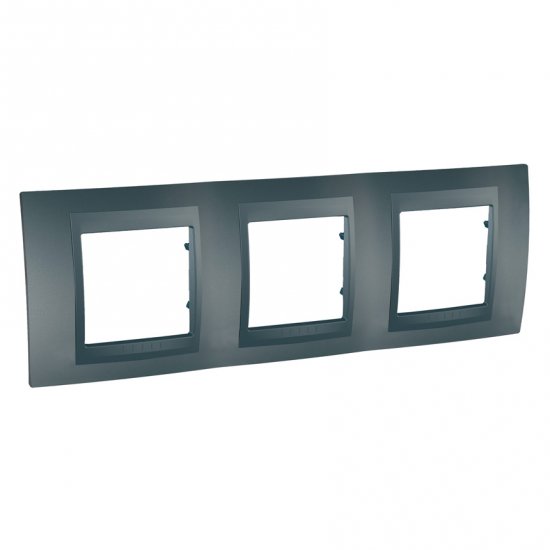 Unica Top - рамка - 3 gangs H71 - graphite