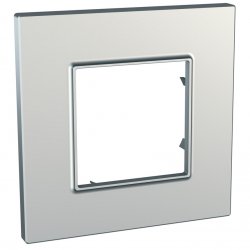 Рамка единична серия Unica QUADRO сребро