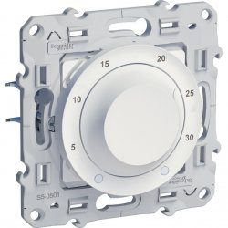Механизъм термостат стаен 8А серия Odace бял