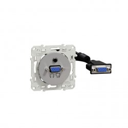Механизъм розетка за данни VGA серия Odace алуминий