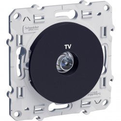 Механизъм розетка TV серия Odace антрацит