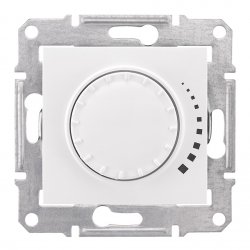 Механизъм димер ротативен 60-325W серия Sedna бял