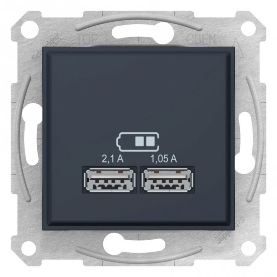 Sedna - USB зарядно 2.1 A - графит